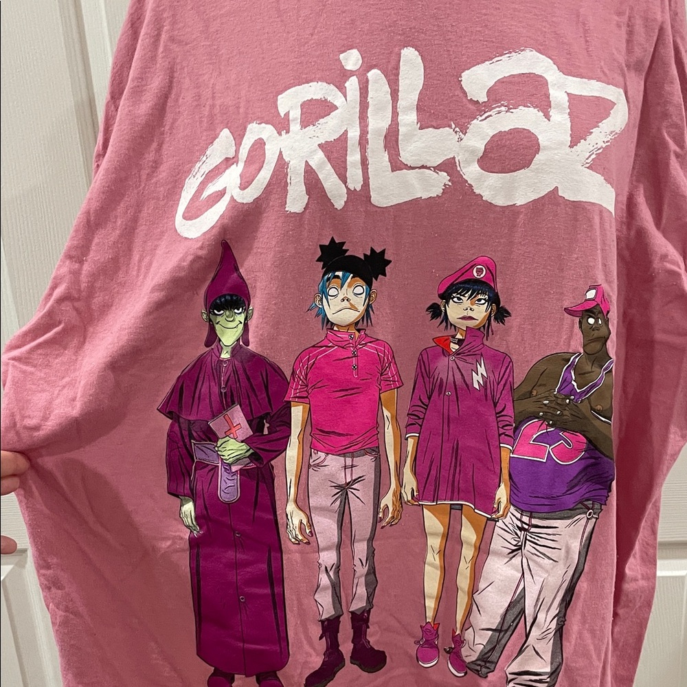 Pink Gorillaz men’s Graphic T-Shirt - Picture 3 of 4